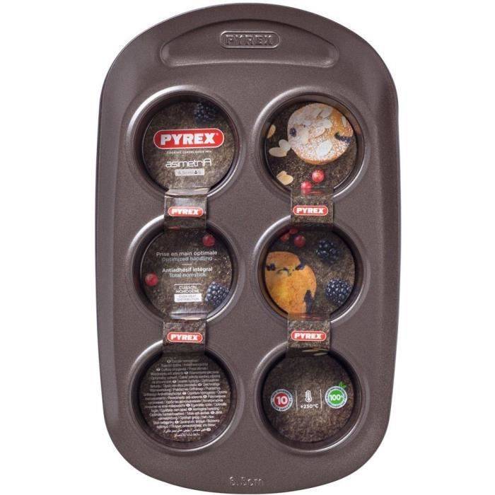 PYREX Muffinvorm - Koolstofstaal - Anti-aanbak - 6 Holes - 1452001-3