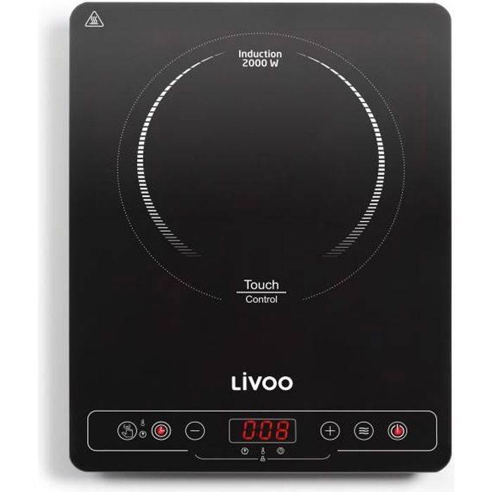 LIVOO Inductiekookplaat - 22 cm - 60° tot 240° - DOC235 - Zwart-0