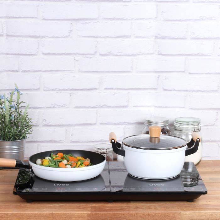 LIVOO Inductiekookplaat - 22 cm - 60° tot 240° - DOC235 - Zwart-2