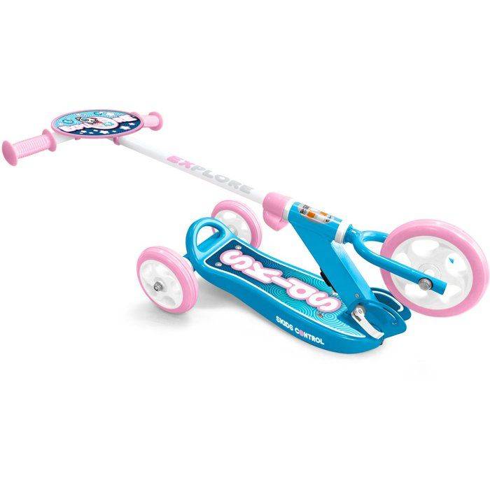 STAMP Vouwbare 3-Wiel Scooter - Skids Control Explore - Roze 3-wheel-2