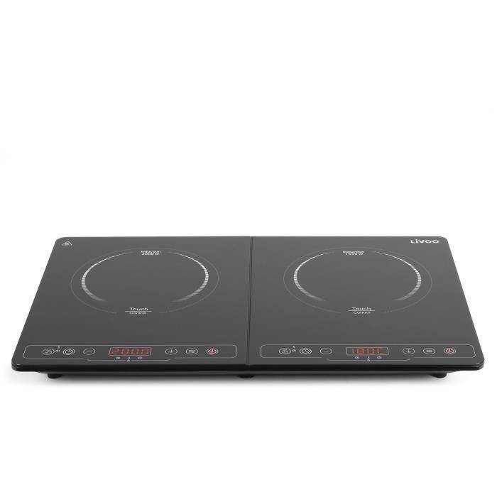 LIVOO Dubbele Inductiekookplaat - 22 cm - 60° tot 240° - DOC236 - Zwart-1