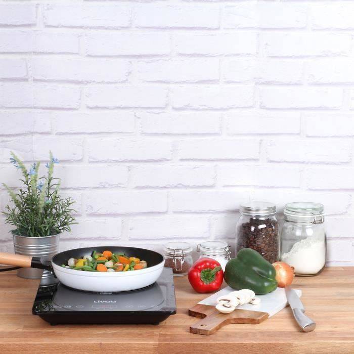 LIVOO Dubbele Inductiekookplaat - 22 cm - 60° tot 240° - DOC236 - Zwart-2