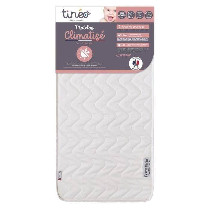 TINEO Airconditioned Baby Matras 60x120 cm - Comfortabel & Aanpasbaar-2