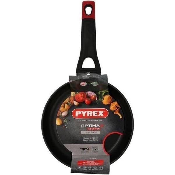 PYREX Koekenpan - Gesmeed Aluminium - Antiaanbaklaag - 22 cm - PFAS-vrij - Geschikt voor alle kookplaten