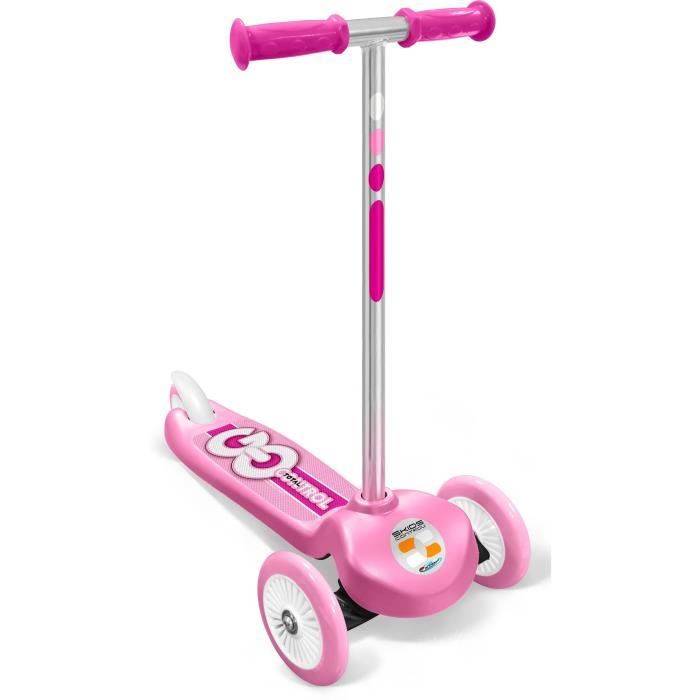 STAMP 3-Wiel Scooter - Skids Control - Roze-0
