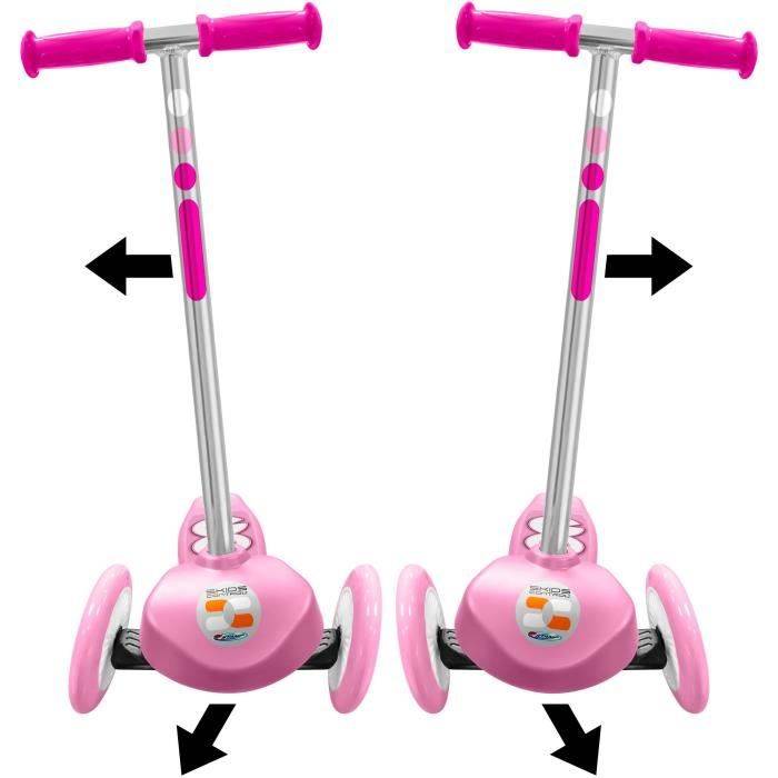 STAMP 3-Wiel Scooter - Skids Control - Roze-3