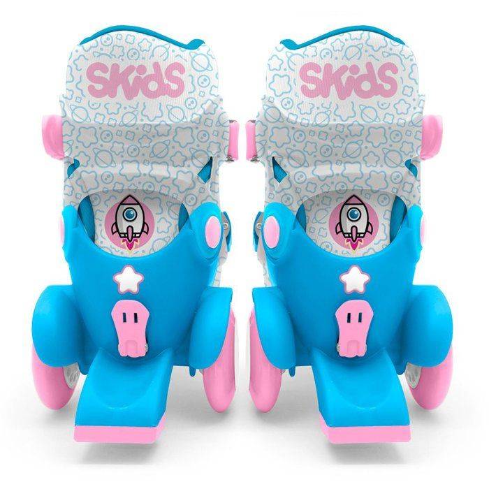 STAMP Verstelbare Skates - Skids Control Explore - 4 Wielen - Maat 23-26 - Roze-2