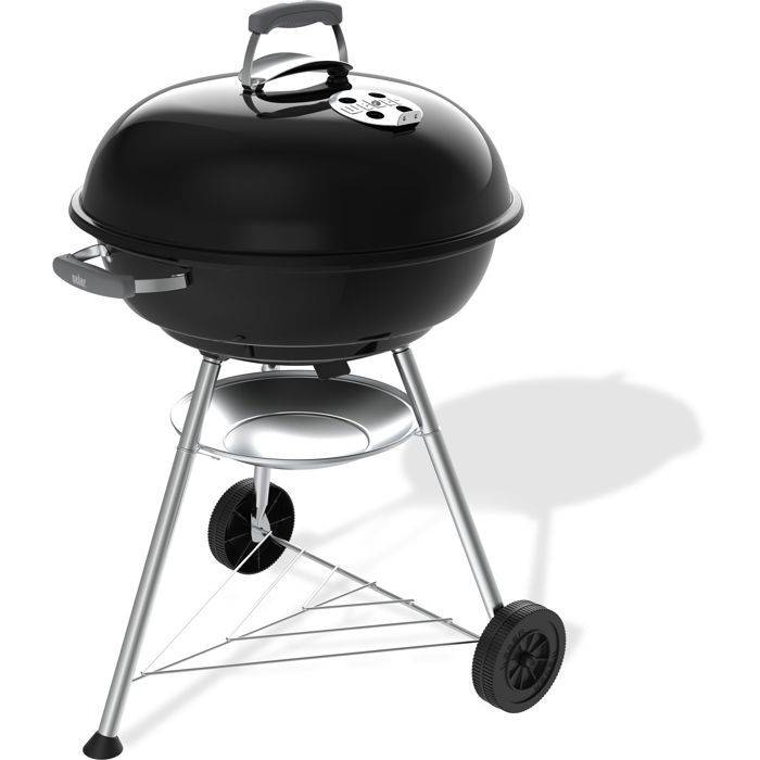 Weber Compact Kettle Houtskoolbarbecue - 57 cm - Geëmailleerd Staal - 9 Personen - Zwart-0