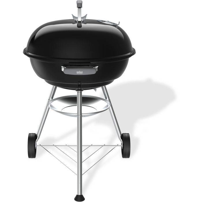 Weber Compact Kettle Houtskoolbarbecue - 57 cm - Geëmailleerd Staal - 9 Personen - Zwart-1