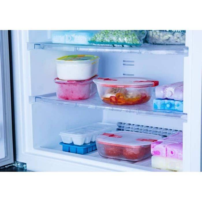 PYREX Rechthoekige Container met Deksel - 20 x 17 cm - 1 L - Cook & Heat - Borosilicaatglas-4