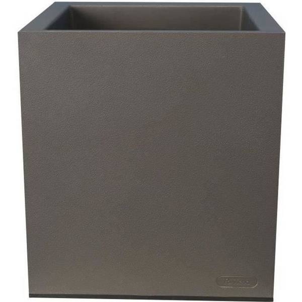 RIVIERA Bloempot - Plastic - 29,5 x 29,5 x H 33,5 cm - 14 L - Grijs