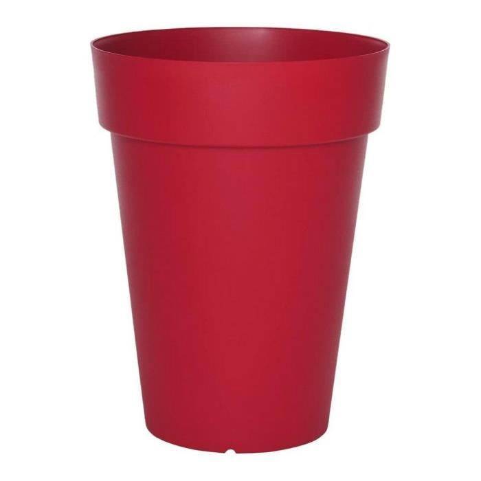 RIVIERA Bloempot - Soleilla Rond - Ø 39 x H 52 cm - Rood-1