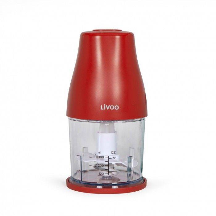 LIVOO Keukenmachine - DOP244R - 400 W - 300 ml - 2 RVS Messen-0