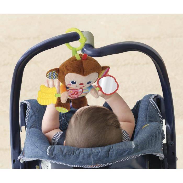 VTECH BABY Vroeg Leren Speelgoed - Noah, Kleine Activiteit Aap Rammelaar voor 3-36 Maanden-2