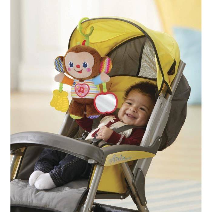 VTECH BABY Vroeg Leren Speelgoed - Noah, Kleine Activiteit Aap Rammelaar voor 3-36 Maanden-3