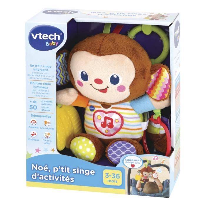 VTECH BABY Vroeg Leren Speelgoed - Noah, Kleine Activiteit Aap Rammelaar voor 3-36 Maanden-4