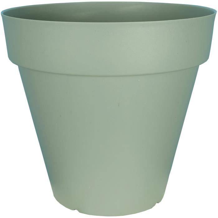 RIVIERA SOLEILLA Ronde Bloempot - Plastic - Diameter 49 cm - Klei Groen - H 45 cm D49 H45-1