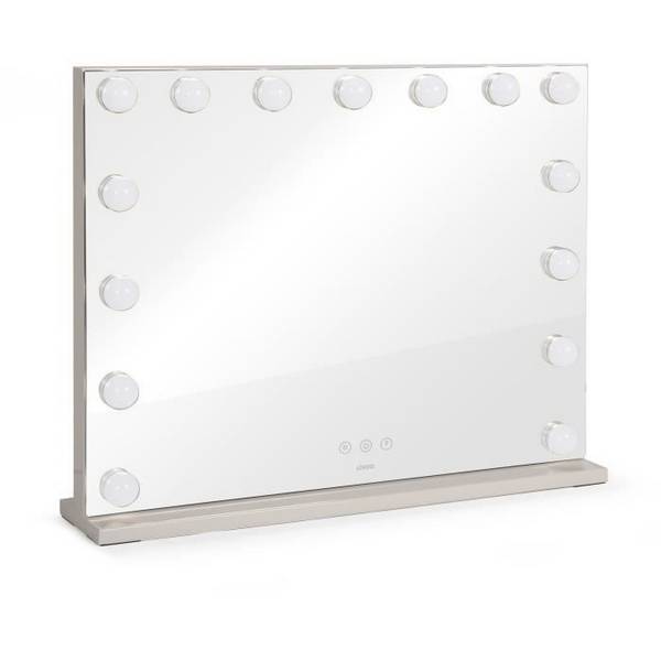 LIVOO Hollywood Make-up Spiegel - DOS207 - 56 x 44 cm - 15 LEDs - 3 Lichtmodi