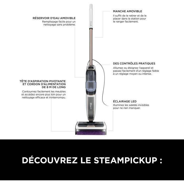 Shark SteamPickUp SD200EU - 3-in-1 Stoommop voor Harde Vloeren-2