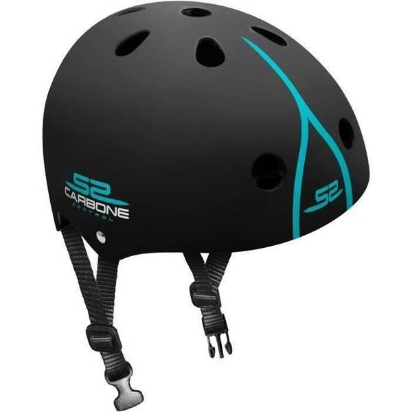 STAMP Skatehelm - SKIDS CONTROL CARBON - Verstelbare Maat - EPS/ABS - Kind
