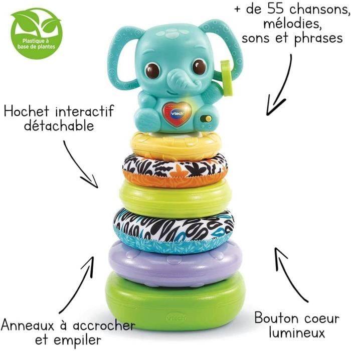 VTECH BABY - Play Green - Nino Stapeltoren 3 in 1 - Biologisch Afgeleid Plastic-3