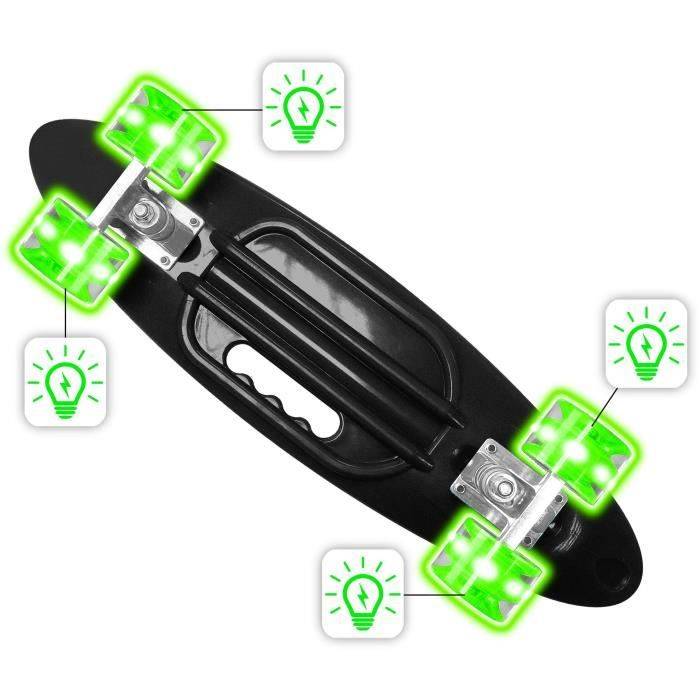STAMP Skateboard 24 x 7 SKIDS CONTROL - Handvat en Verlichte Wielen-2