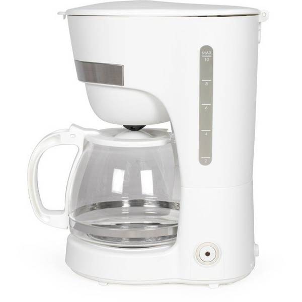 LIVOO Elektrisch Koffiezetapparaat, 750 W, 1,25 L, 10-12 Kopjes, Wit, DOD200W