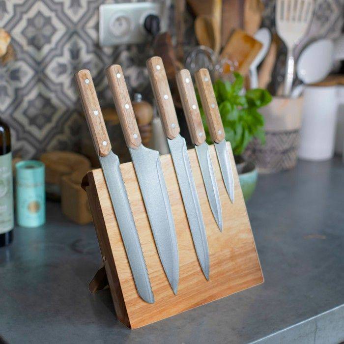 LIVOO Messenset - 5-delig - RVS - Magnetische Houder - MEC136-1