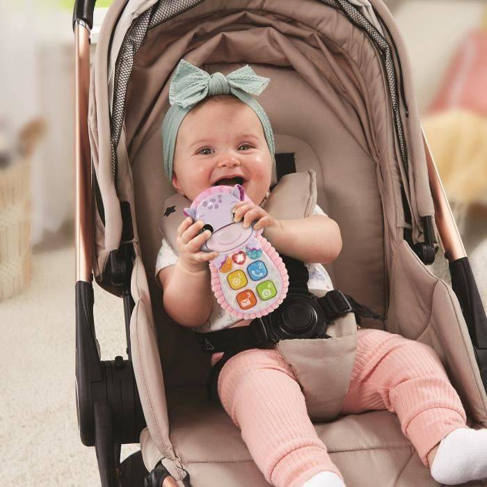 VTECH-ALLO BABY TOUDOUX Roze Interactieve Telefoon, 6-36 Maanden-2