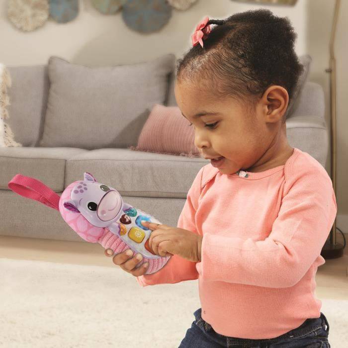 VTECH-ALLO BABY TOUDOUX Roze Interactieve Telefoon, 6-36 Maanden-3