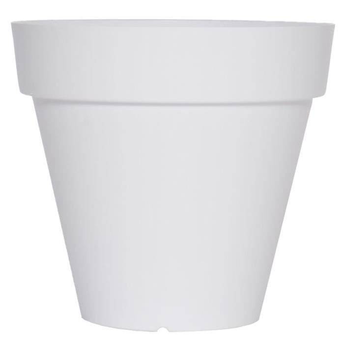 RIVIERA Bloempot - Soleilla rond - 49 x 45 cm - Wit-1