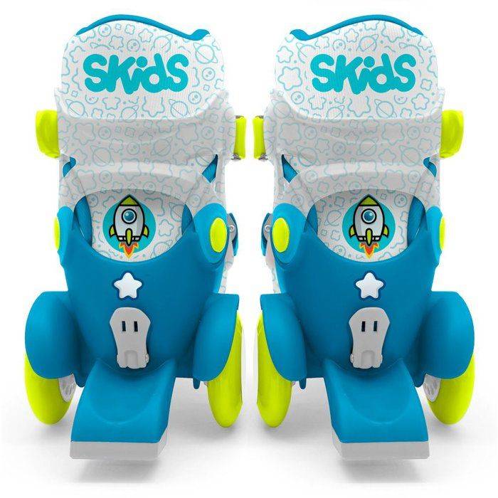 STAMP Verstelbare Skates - Maat 23-26 - Blauw - 4 Wielen-2