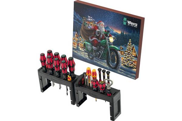Wera adventskalender 2025, 28 stuks