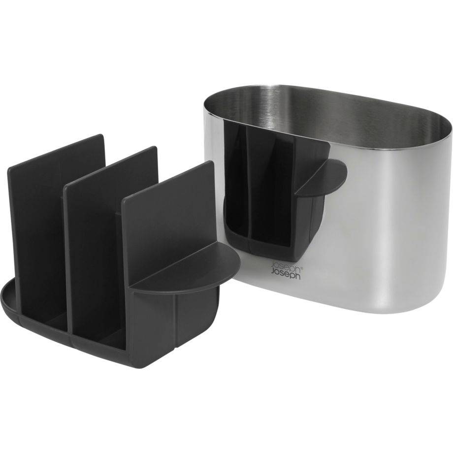 Joseph Joseph EasyStore Luxe grote tandenborstelhouder van roestvrij staal-1