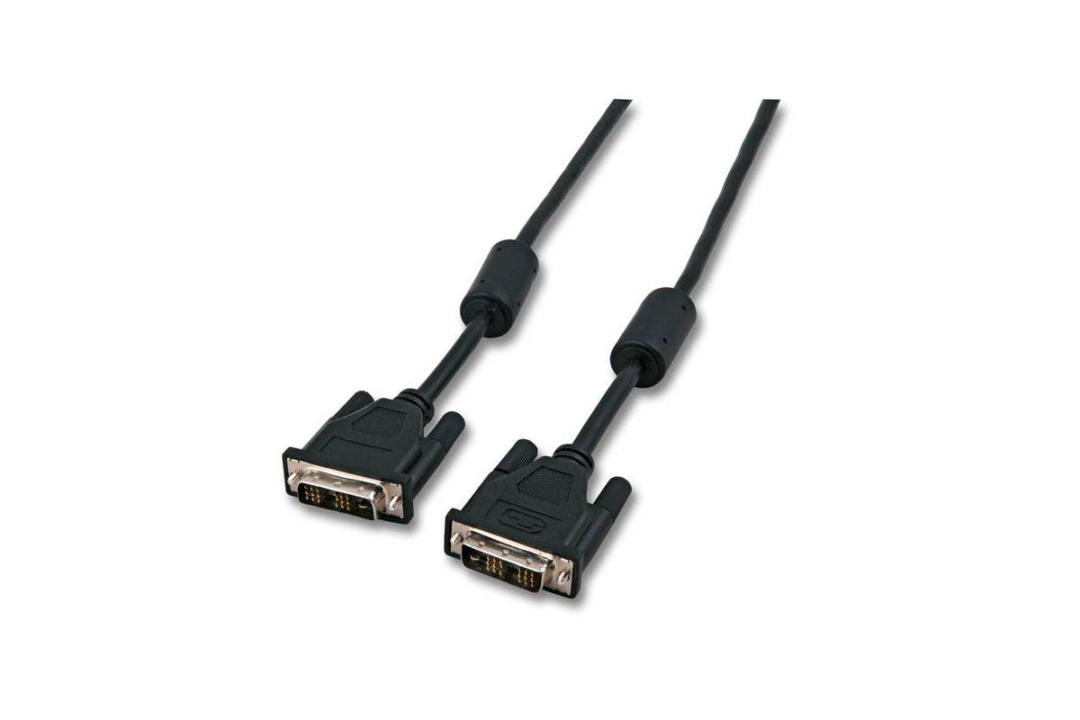 EFB DVI-D SingleLink, 2x DVI-D 18+1, St.-St., AWG 30,3m, zwart-0