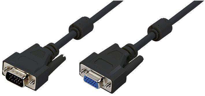 LOGON HD DSUB 15-pins mannelijk/vrouwelijk, 15 meter, ferrietkern-0