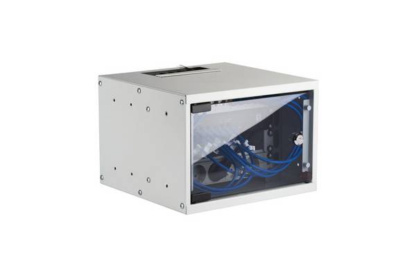 EFB 10" wandbehuizing, 4U, 300 mm diep, uit één stuk, RAL7035