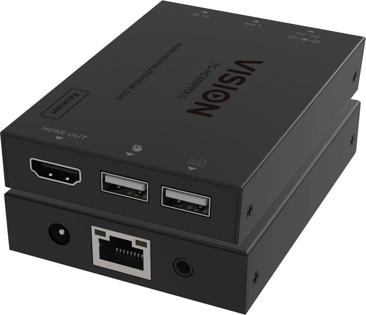 Vision 92 x 67 x 168 mm, 150 g, 6,75 Gbps, 1.3 HDMI, 1920 x 1200, 10 - 50 °C, 1,5 m, 100 - 240 V, 50/60 Hz, CAT5E/6, Met-0