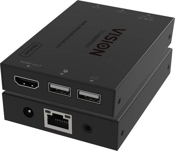 Vision 92 x 67 x 168 mm, 150 g, 6,75 Gbps, 1.3 HDMI, 1920 x 1200, 10 - 50 °C, 1,5 m, 100 - 240 V, 50/60 Hz, CAT5E/6, Met