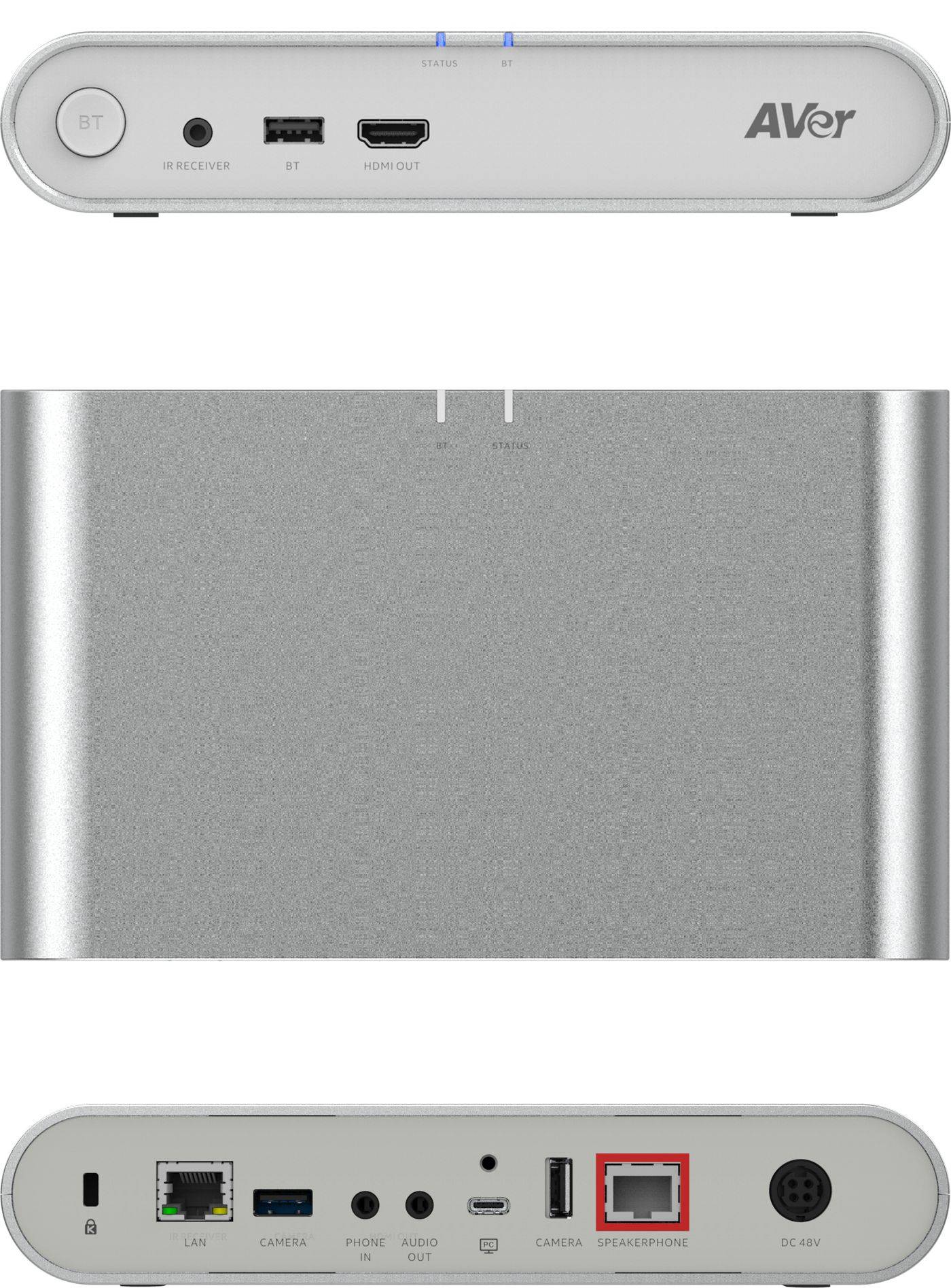 AVer FONE700 plafondluidspreker met aansluithub. Inclusief 10 meter kabel.-2