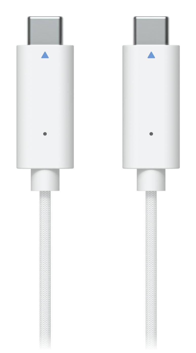 Ubiquiti AI Theta audiokabel, 1 m (3,3 ft), PVC, geweven stoffen mantel, wit-2