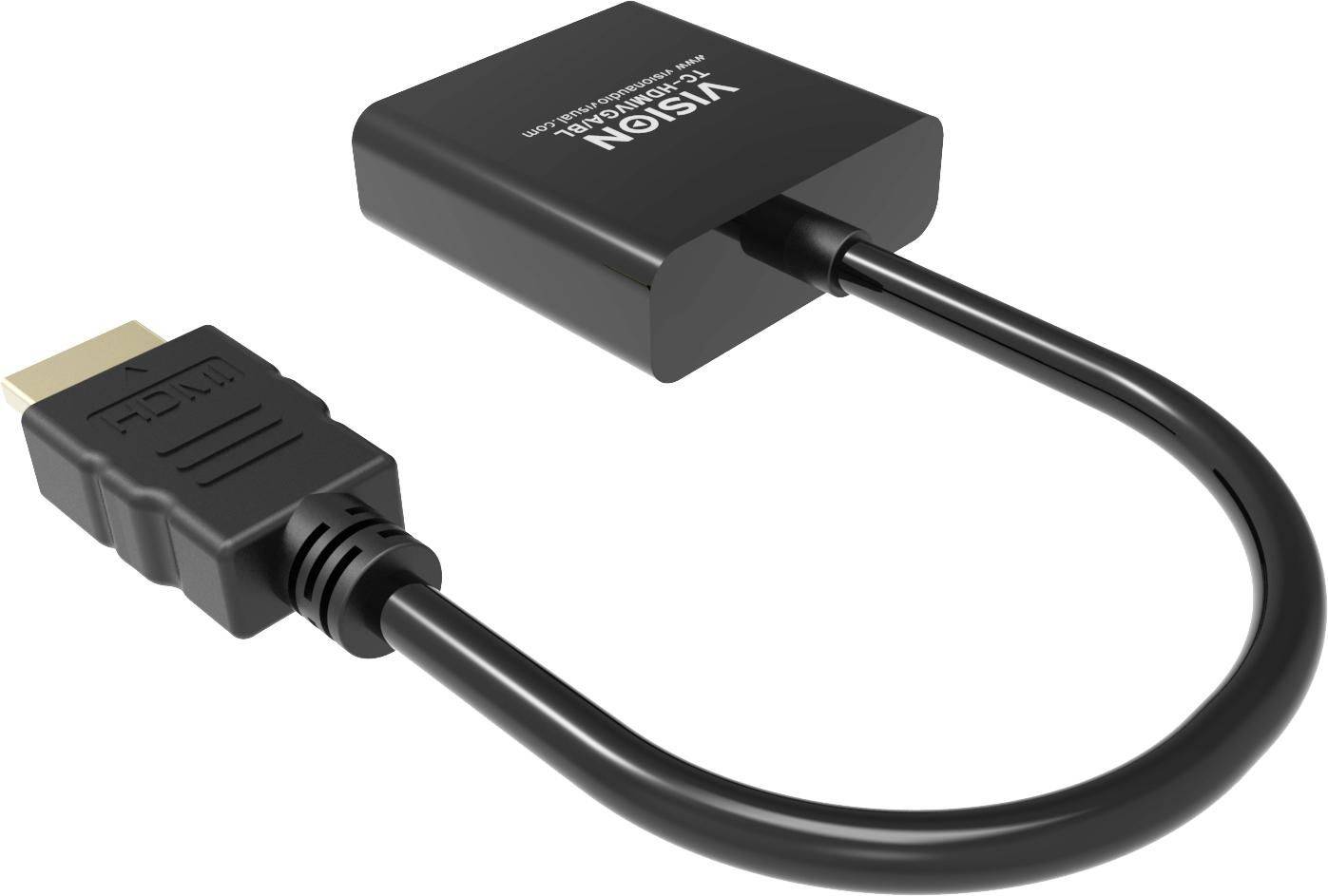 Vision Professional zwarte HDMI naar VGA-adapter-3