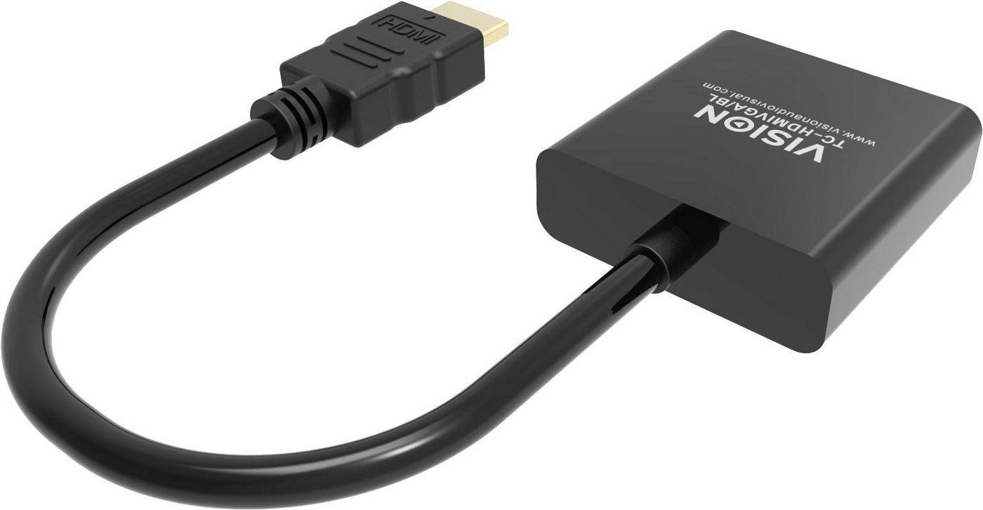 Vision Professional zwarte HDMI naar VGA-adapter-4