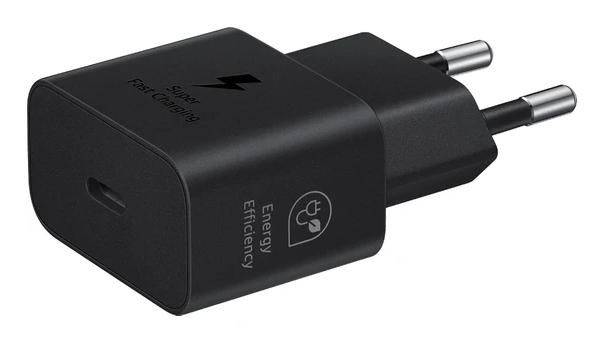 Samsung Type-C-adapter 25W voor smartphones, zwart, USB-snelladen-0