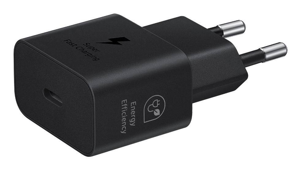 Samsung Type-C-adapter 25W voor smartphones, zwart, USB-snelladen-1