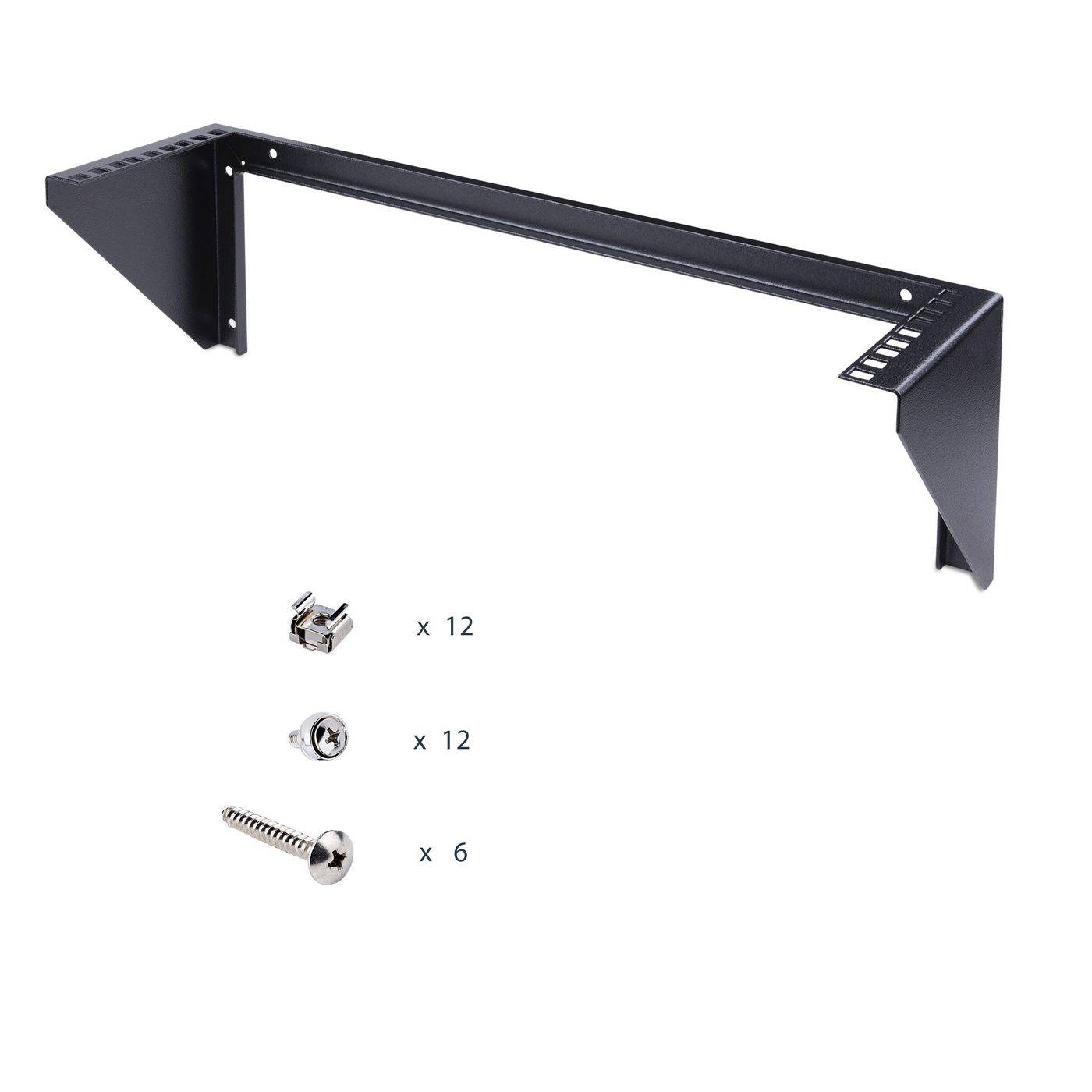 Symboolafbeelding voor StarTech.com 3U 19" verticale wandmontage rackbeugel, wandmontage patchpaneelbeugel voor data-/AV-/IT-/computerapparatuu