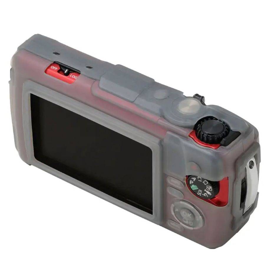 OM System CSCH-128 cameraschoenen van siliconen, grijs-1