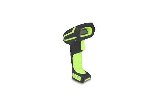 Delock Industrial Barcode Scanner 1D and 2D for 433 MHz or Bluetooth with inductive charging station and long distance