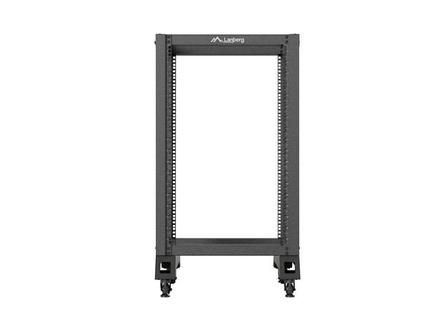 LANBERG 19" 18U 600x800 vrijstaand, open rack zwart-1