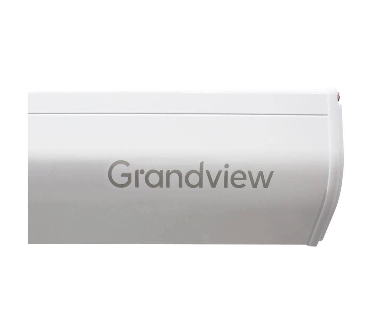 Grandview Cyber gemotoriseerd WM-scherm 1:1. Beeldformaat: 4080 x 4080 mm. Lengte behuizing: 4262 mm.-1